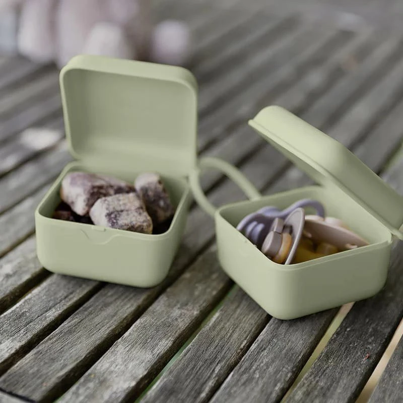 Bibs BIBS PACIFIER BOX BABY Mėlynas 2 in 1 čiulptukų dėklas ir čiulptukų sterilizavimo indas