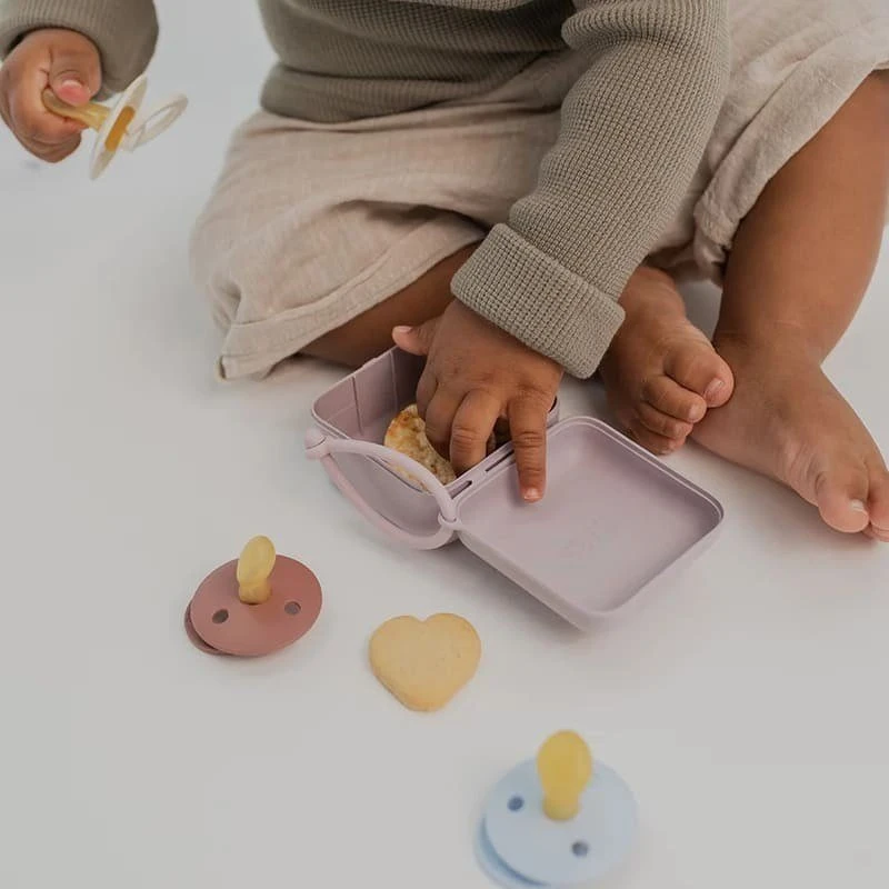 Bibs BIBS PACIFIER BOX BABY Mėlynas 2 in 1 čiulptukų dėklas ir čiulptukų sterilizavimo indas