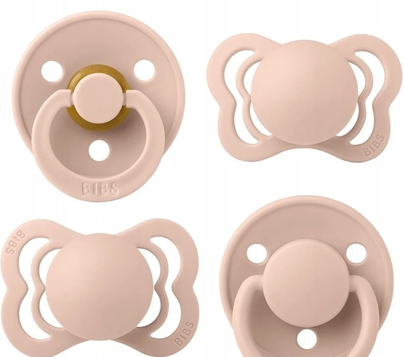 BIBS BIBS TRY-IT PACK BLUSH 4 žindukų rinkinys kūdikių žindukų dovanų rinkinys