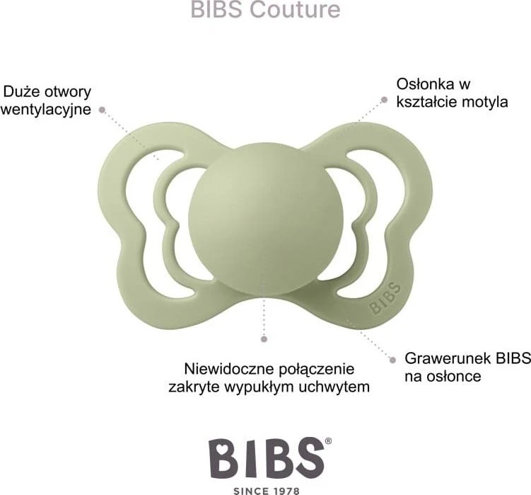 BIBS vaikiški čiulptukai, apvalūs, anatomiški, simetriški, 0m+ Ivory, 4 vnt.