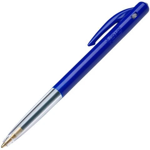 BIC M10 clic, Clip, Užsegamas ištraukiamas tušinukas, Mėlynas, 50 vnt., Vidutinis