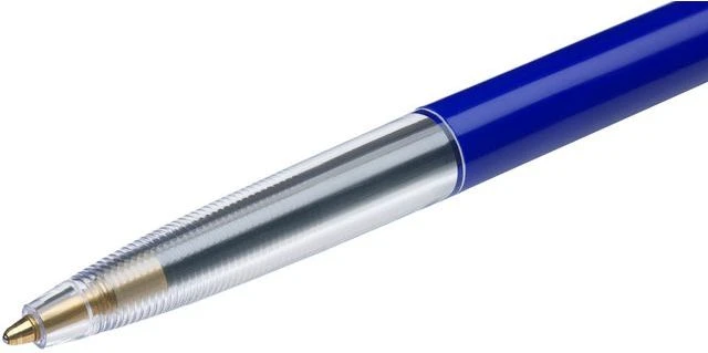 BIC M10 clic, Clip, Užsegamas ištraukiamas tušinukas, Mėlynas, 50 vnt., Vidutinis