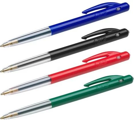 BIC M10 clic, Clip, Užsegamas ištraukiamas tušinukas, Mėlynas, 50 vnt., Vidutinis
