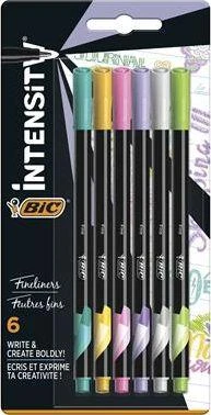 Bic Intensity pasteliniai flomasteriai, 6 vnt. pakuotė