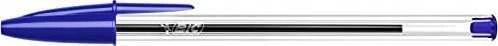 BIC Cristal Medium, Clip, Stick tušinukas, Mėlyna, 100 vnt., Vidutinis