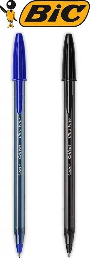 BIC Cristal Exact mėlynas ir juodas tušinukai