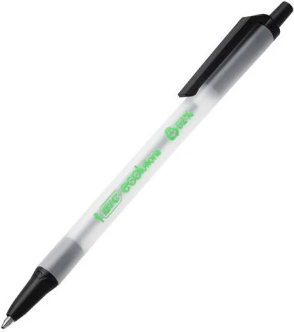 Bic Tušinukas Eco Clicstic 1.0 mm, juodas, pakuotėje 50 vnt. 175884