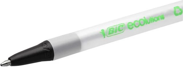 Bic Tušinukas Eco Clicstic 1.0 mm, juodas, pakuotėje 50 vnt. 175884