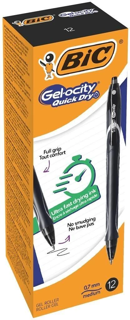 Bic Gel-Ocity rašiklių pakuotė 12 vnt