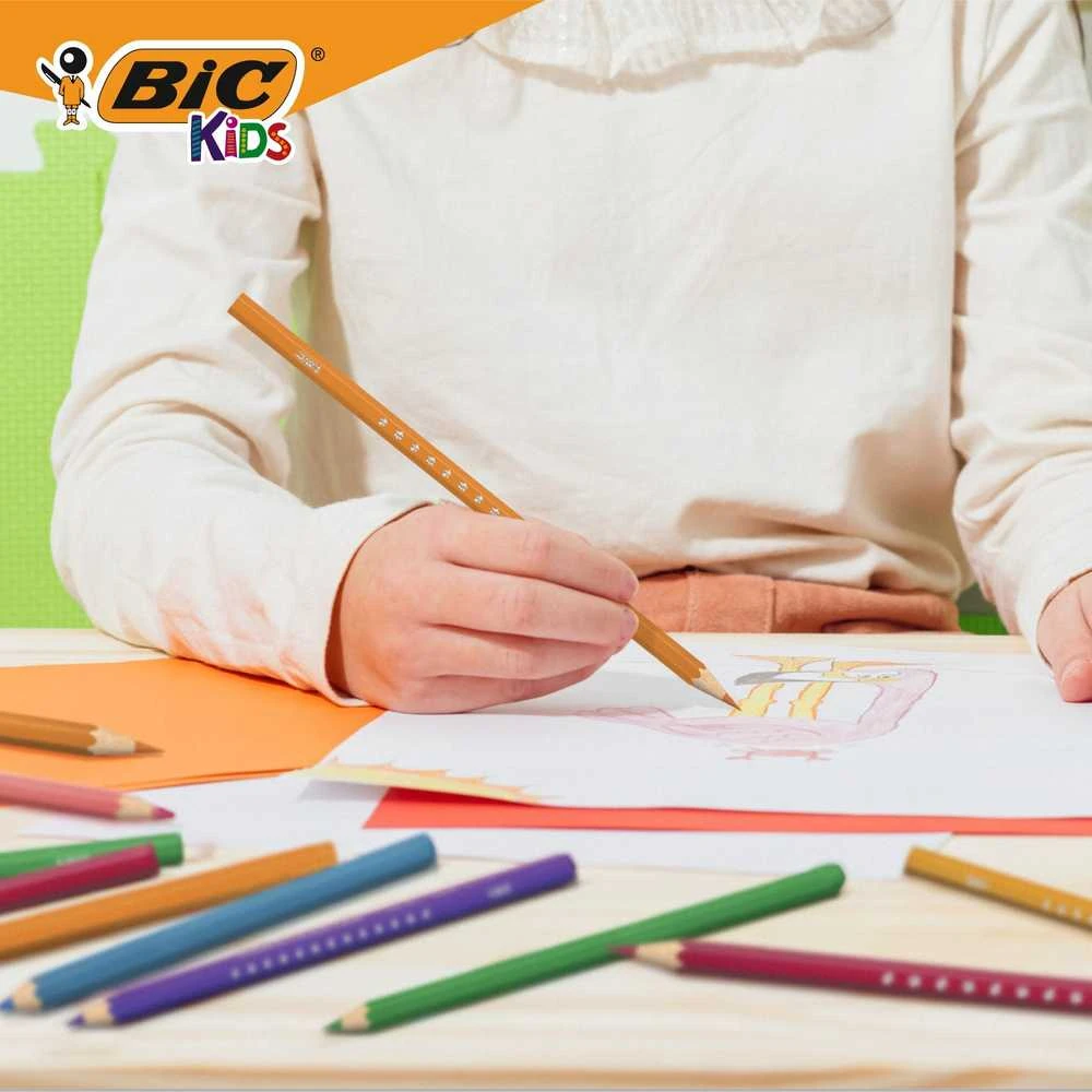 BIC Spalvoti pieštukai Kids Smooth 12 spalvų rinkinys