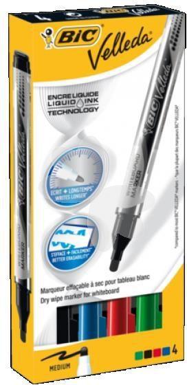 Bic Marker Velleda Liquid Mix 4 spalvos BIC - 199971
