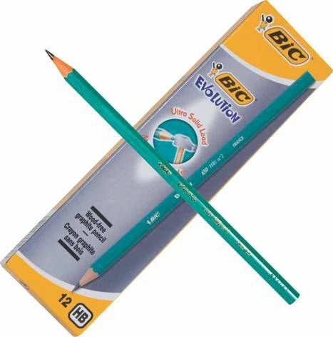 Bic Pieštukai su trintuku Evolution Original, pakuotėje 12 vnt. 083924