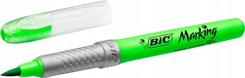 Bic Zakreślacz Highlighter Grip žalia su ukośnym końcem - (12 stk.)