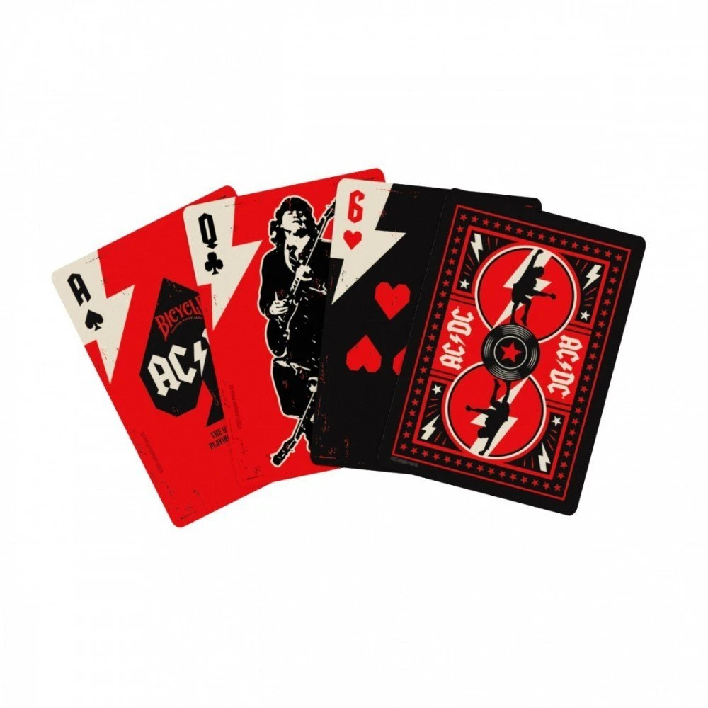 Bicycle AC/DC pokerio kortos – kolekcinės, triukams ir žaidimams