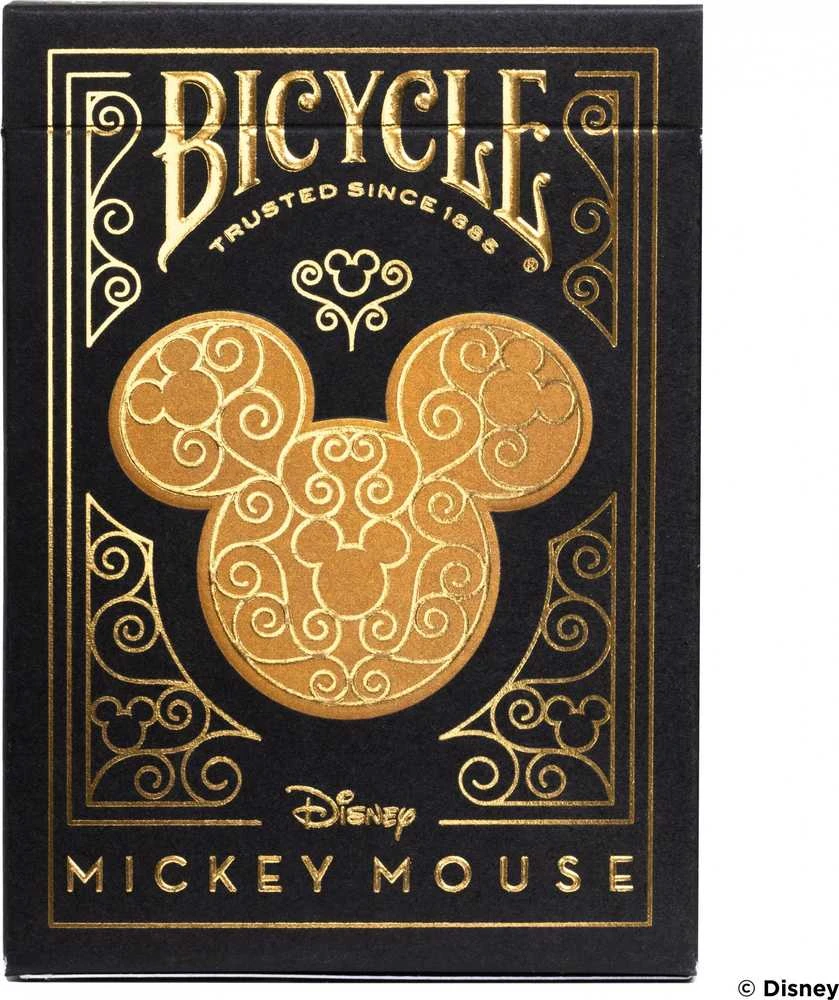 Bicycle Disney Mickey Mouse kortos (juodos ir auksinės)