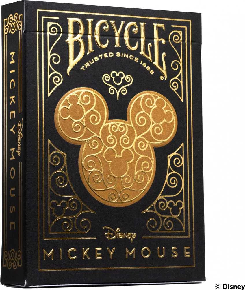 Bicycle Disney Mickey Mouse kortos (juodos ir auksinės)