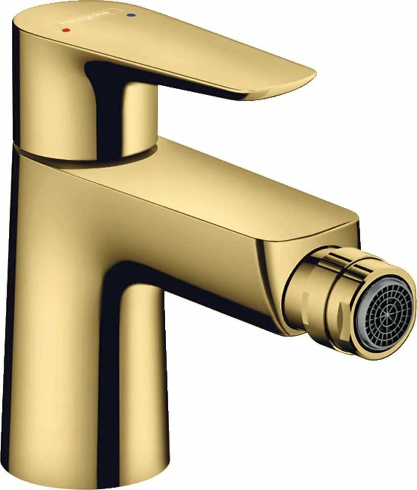 Hansgrohe bidė maišytuvas Talis E, su iššokančia, poliruoto aukso optika