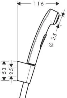 Hansgrohe Focus E2 Bidete maisytuvas