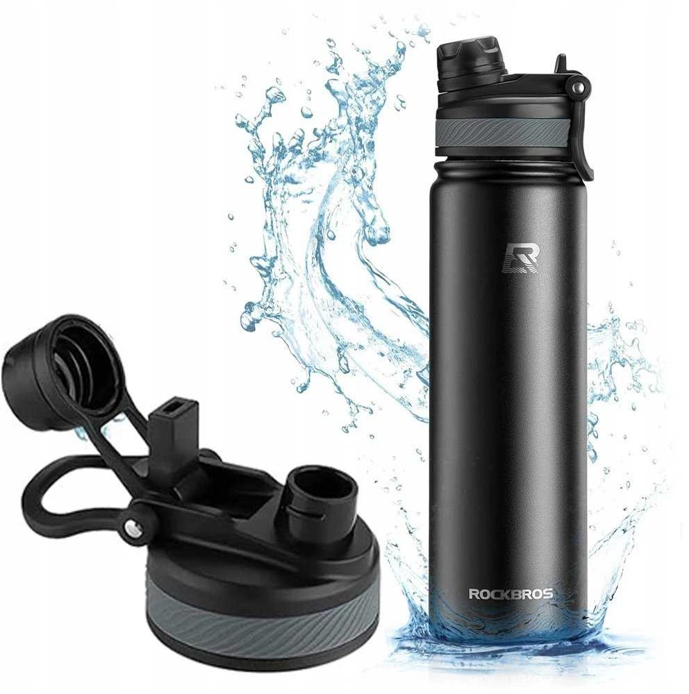 Rockbros 35210029002 terminė gertuvė dviračiui 650 ml – juodos spalvos