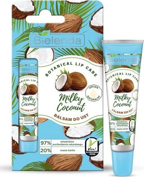 Bielenda Botanical lūpų balzamas su kokosų pienu, 10 g