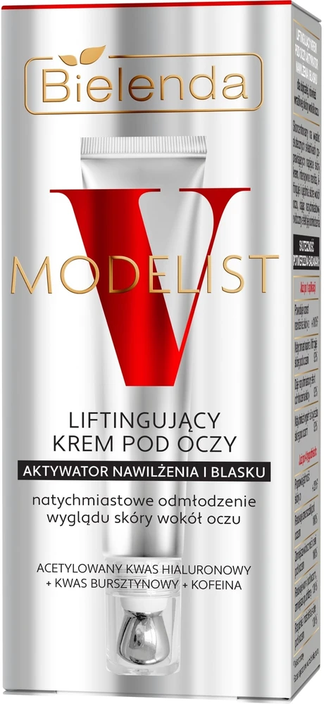 Bielenda V-Modelist stangrinamasis paakių kremas – drėkinamasis ir spindesio suteikiantis aktyvatorius 15ml