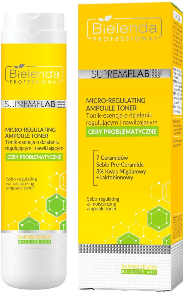 Bielenda Professional „SupremeLab Barrier Renew Balance“ tonikas-esencija su reguliuojančiu ir drėkinamuoju poveikiu, 100 ml