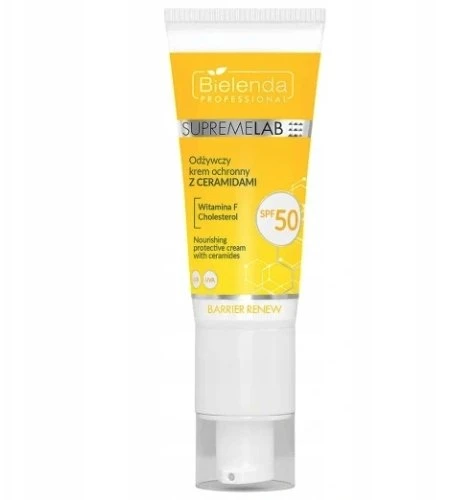 Bielenda Professional „SupremeLab Barrier Renew“ maitinamasis apsauginis kremas su keramidais SPF50 40 ml