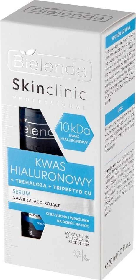 Bielenda Skin Clinic Professional Hialurono rūgšties drėkinamasis ir raminantis serumas 30ml