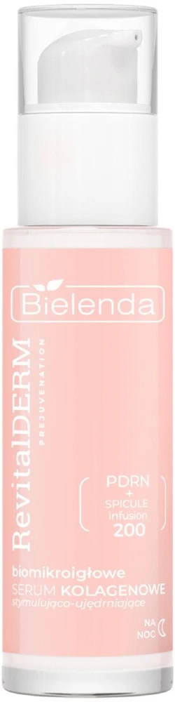 Bielenda Revital Derm Prejuvenation biomikroadatinis kolageno gamybą stimuliuojantis ir stangrinantis naktinis serumas 30 ml