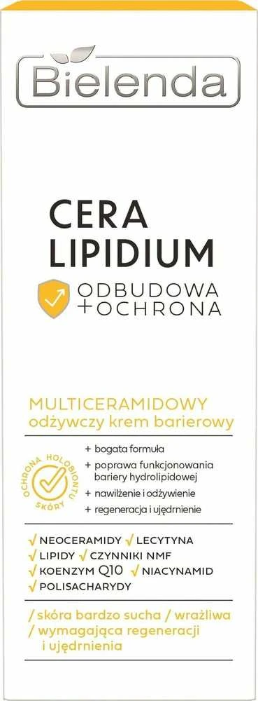 BIELENDA Skin Lipidium Reconstruction + Protection Multiceramide maitinamasis apsauginis kremas 50 ml