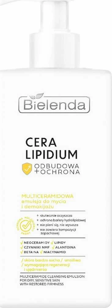 BIELENDA Cera Lipidium Reconstruction + Protection Multiceramido emulsija prausimuisi ir makiažo šalinimui 300 ml