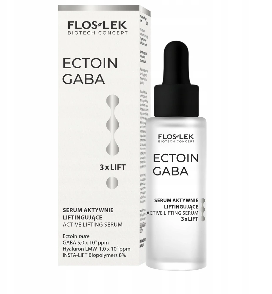 Bielenda Floslek Ectoin Gaba aktyvus stangrinamasis veido serumas 3xLIFT UP 330ml