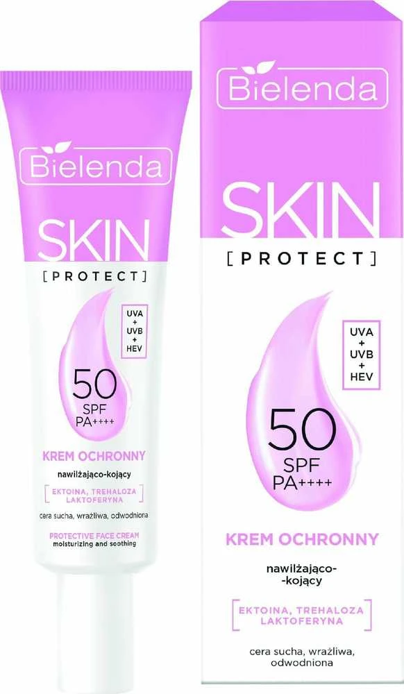 BIELENDA Skin Protect Protective Kremas SPF 50 drėkinamasis ir raminamasis 40 ml