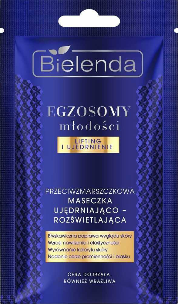 BIELENDA Exosomes of Youth Anti-raukšlinė stangrinanti ir šviesinanti kaukė 8 g