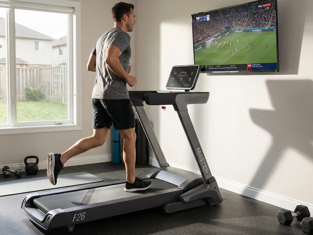 Bėgimo takelis Master Elektrinis treniruoklis namams F-26 Bluetooth Zwift (MAS-F26)