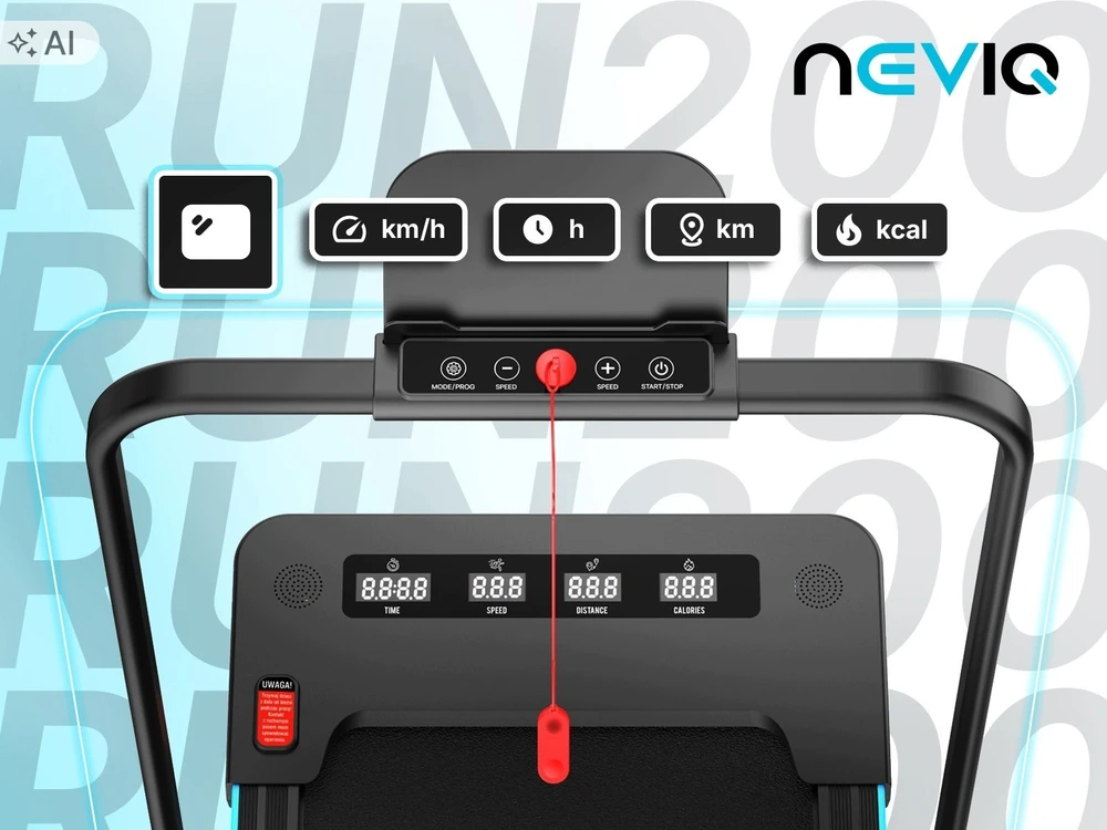 Neviq Nev Bieżnia Neviq Ergonomiczna składana RUN200 (NEVRUN47944)