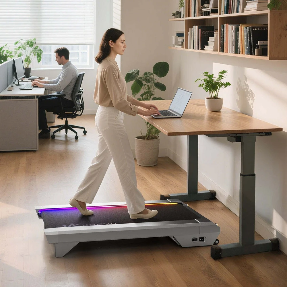 UREVO CyberPad for Office išmanusis bėgimo takelis, pilkas