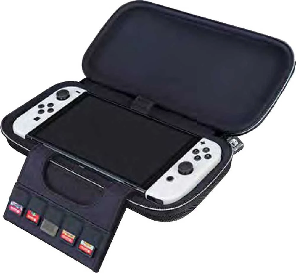 Big Ben Oficialus „Bigben Nintendo Switch Interactive“ prabangus kelioninis dėklas – raudonas