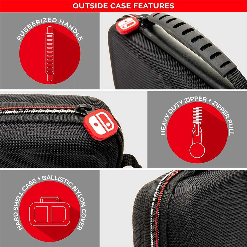 Nintendo Game Traveler Deluxe Travel Case Juodas