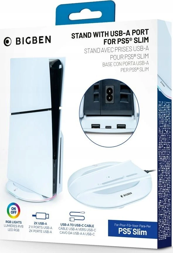 Nacon Big Ben BIGBEN PS5 SLIM Vertikalus stovas su USB-A prievadu