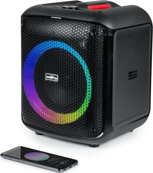 Big Ben Bigben Party Luminous Garsiakalbis BT 200w Usb Sd Aux Mikrofonas Nuotolinio valdymo pultas Juodas