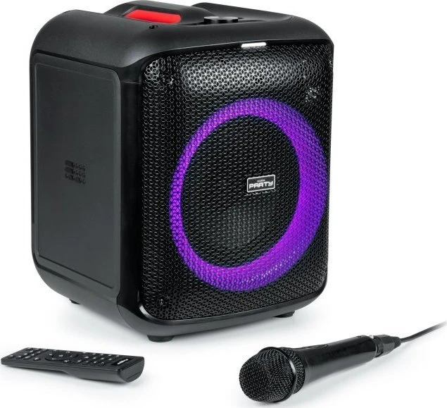 Big Ben Bigben Party Luminous Garsiakalbis BT 200w Usb Sd Aux Mikrofonas Nuotolinio valdymo pultas Juodas