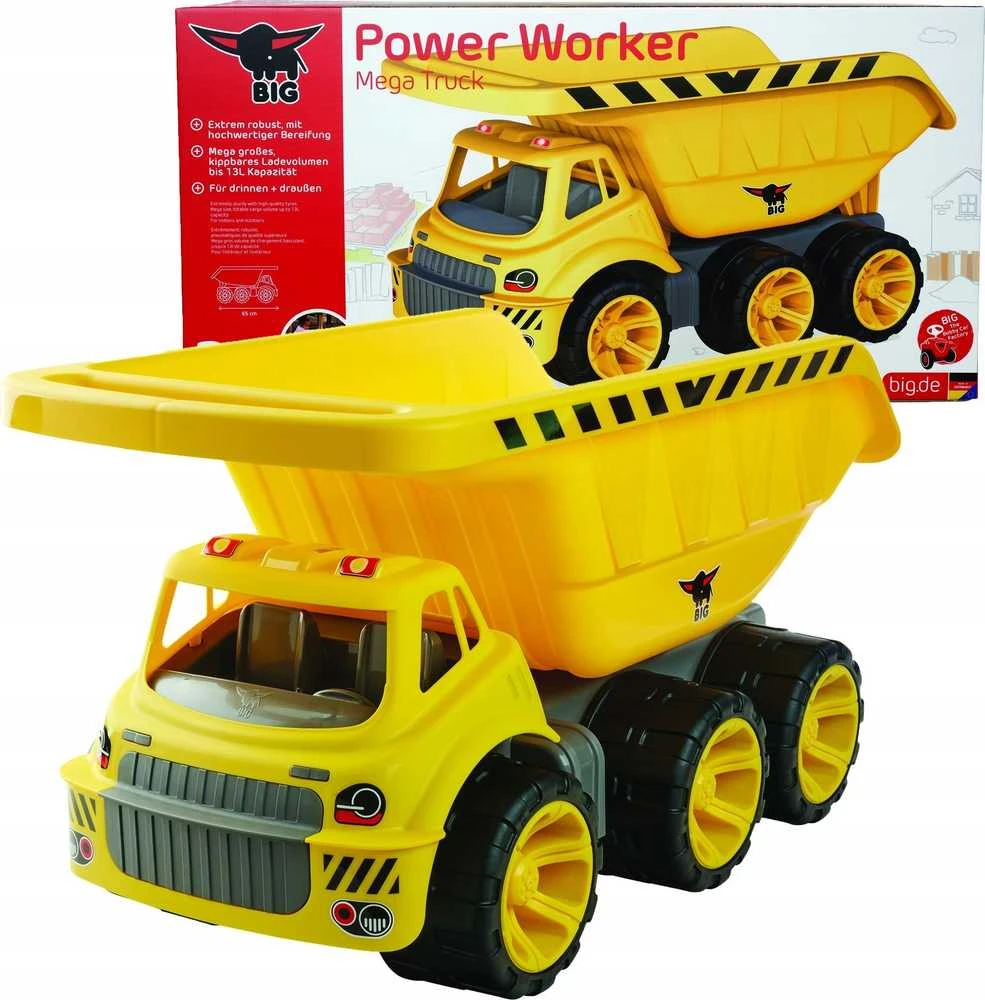 BIG Žaislas Sunkvežimis Power Worker 65 cm Geltonas