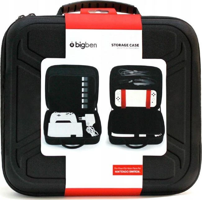 Big Ben Bigben Interactive SWITCHSTORAGECASE nešiojamojo žaidimų kompiuterio dėklas Kietas dėklas Nintendo Juoda