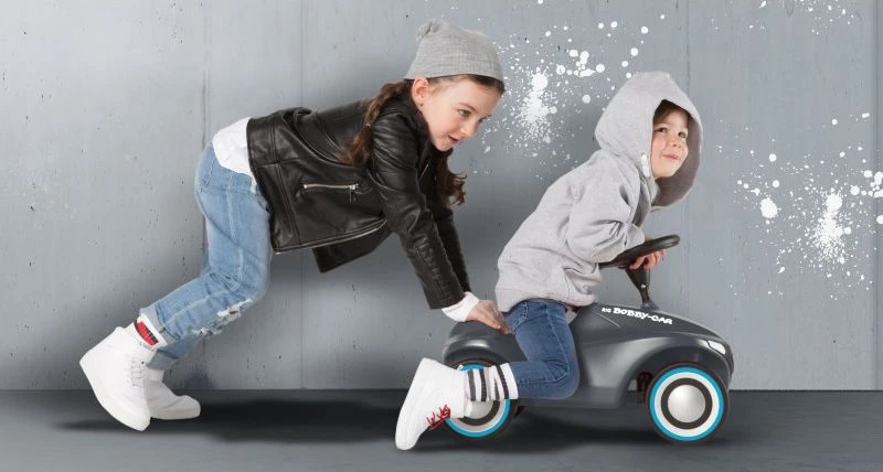 Smoby BIG Vaikiškas automobilis Bobby Car Neo Antracit