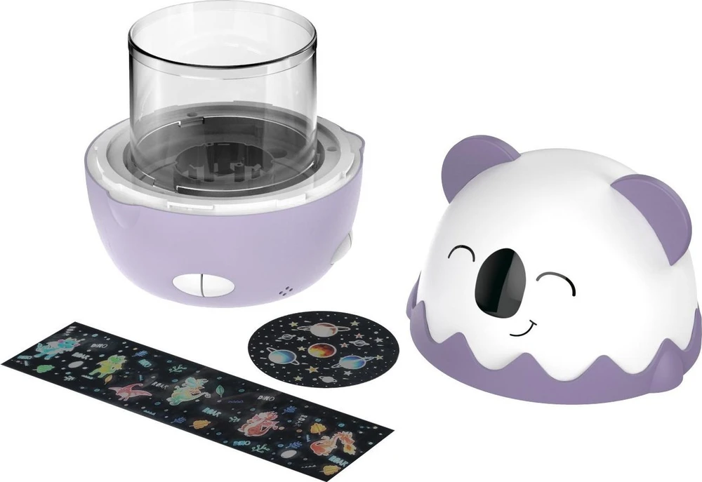 Hi Buddies ! Bigben Belaidis muzikinis naktinis šviestuvas su projekcija - violetinės spalvos | Koala