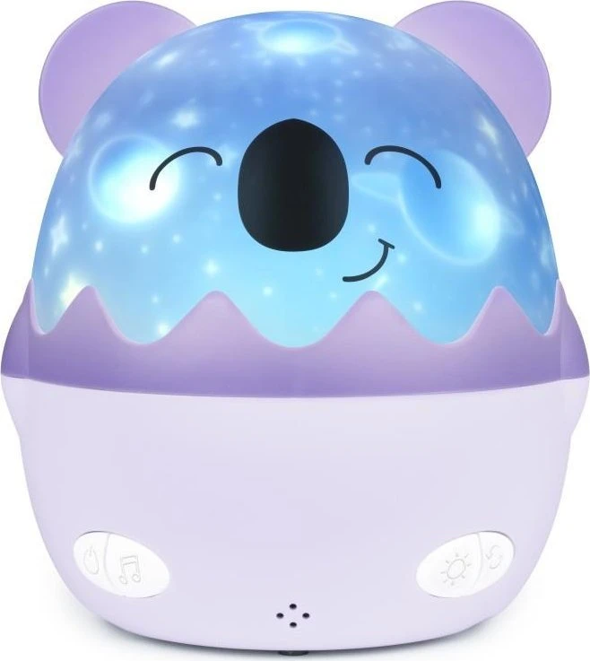 Hi Buddies ! Bigben Belaidis muzikinis naktinis šviestuvas su projekcija - violetinės spalvos | Koala
