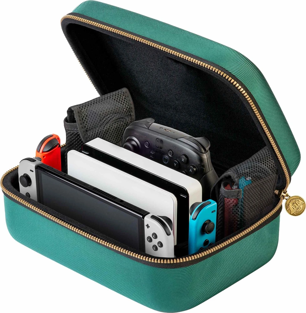 BIG BEN SWITCH Walizka DELUX na konsole + priedai Zelda žalia
