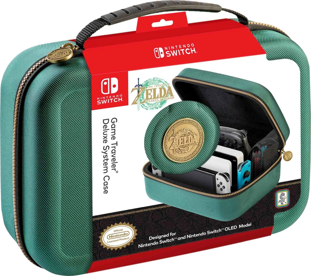 BIG BEN SWITCH Walizka DELUX na konsole + priedai Zelda žalia
