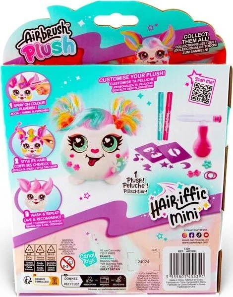 Nezatříděno STYLE 4 EVER AIRBRUSH HAIR´IFFIC Mini pliušinis gyvūnėlis su aerografu